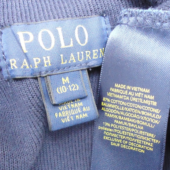 SIZE M (10-12). Polo Ralph Lauren quarter zip sweater. - Picture 3 of 7